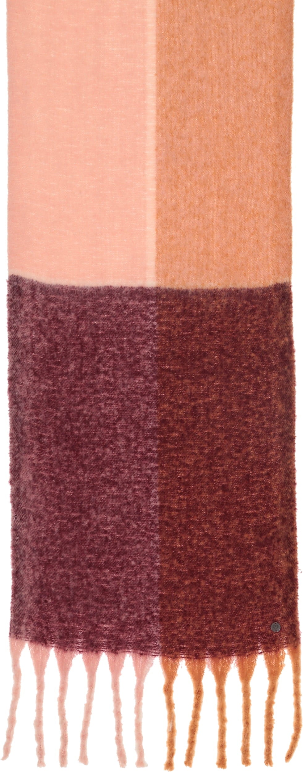Large Colorblock Boucle Scarf