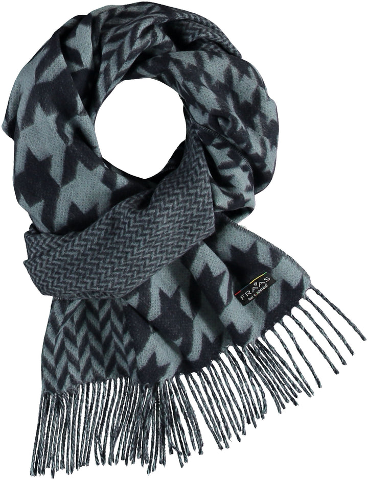 Patchwork Houndstooth Woven Cashmink Scarf