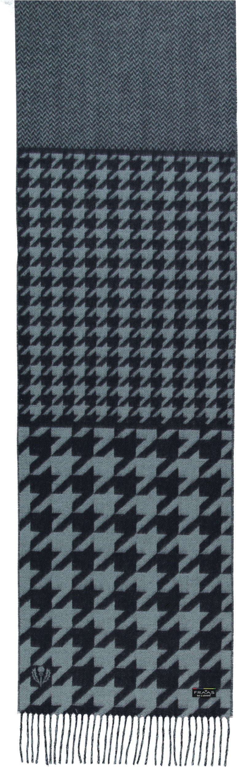 Patchwork Houndstooth Woven Cashmink Scarf