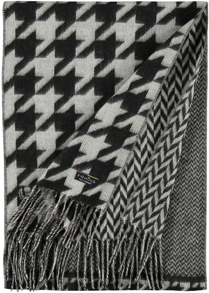 Patchwork Houndstooth Woven Cashmink Scarf