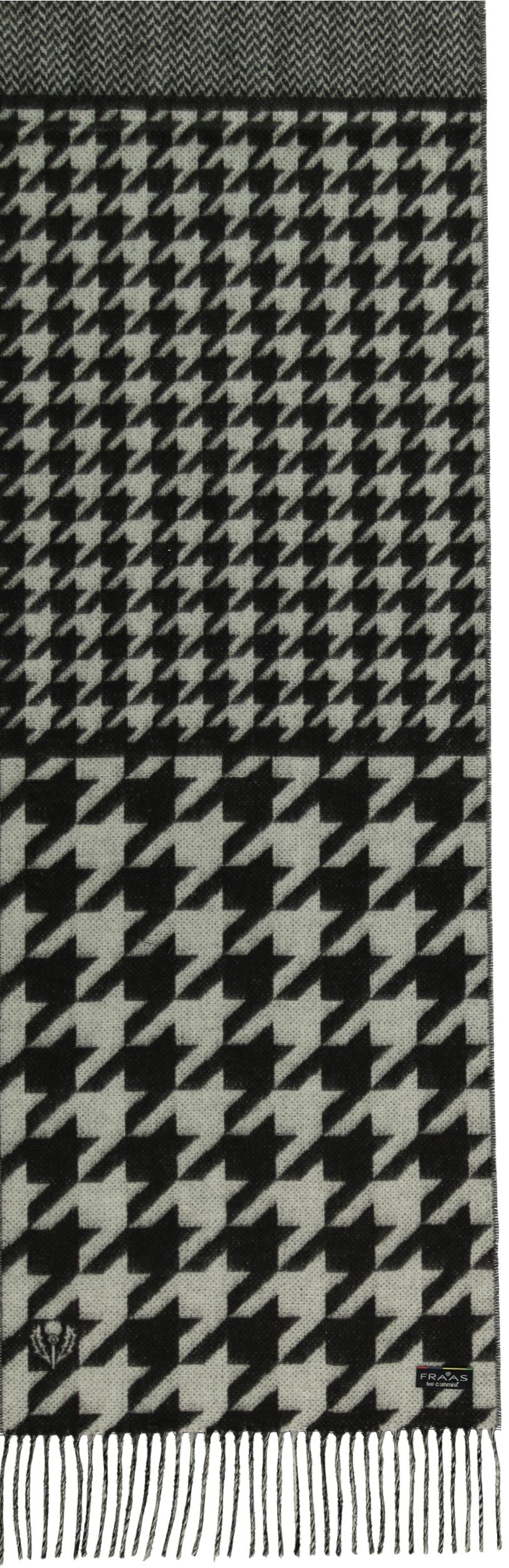 Patchwork Houndstooth Woven Cashmink Scarf