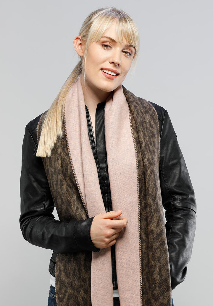 Two Tone Leo Woven Cashmink Scarf