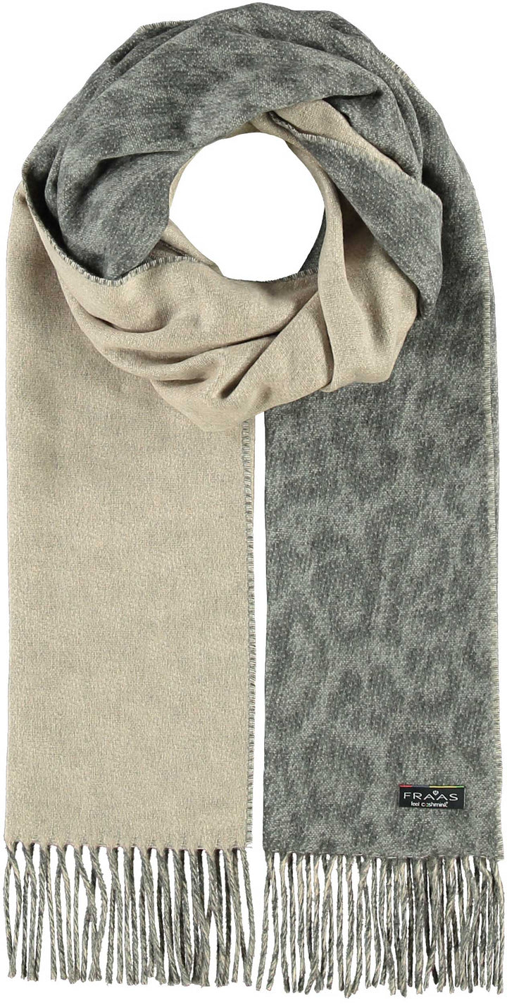 Two Tone Leo Woven Cashmink Scarf