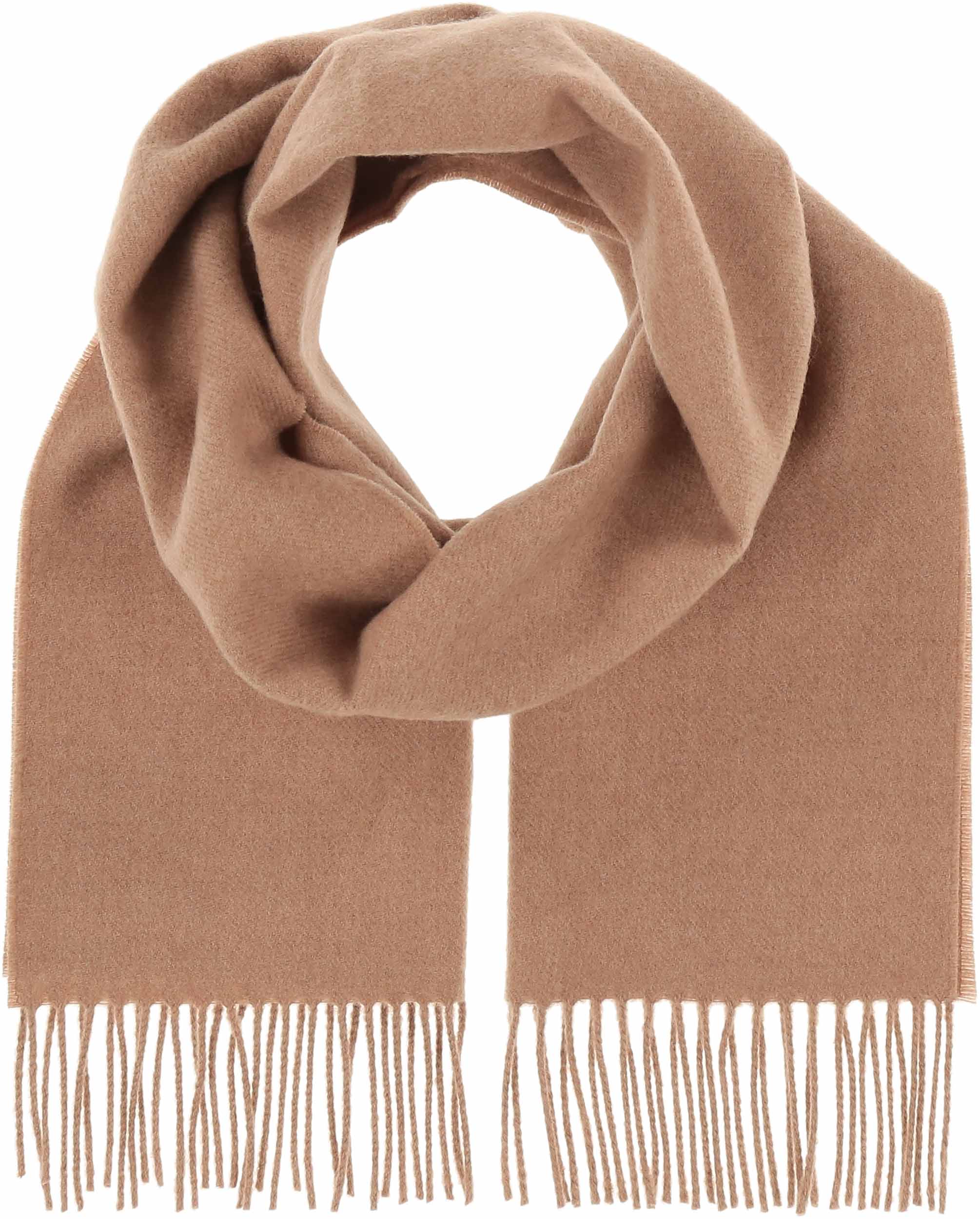 V FRAAS Mohair Wrap store Scarf with Fringe in Tan Brick