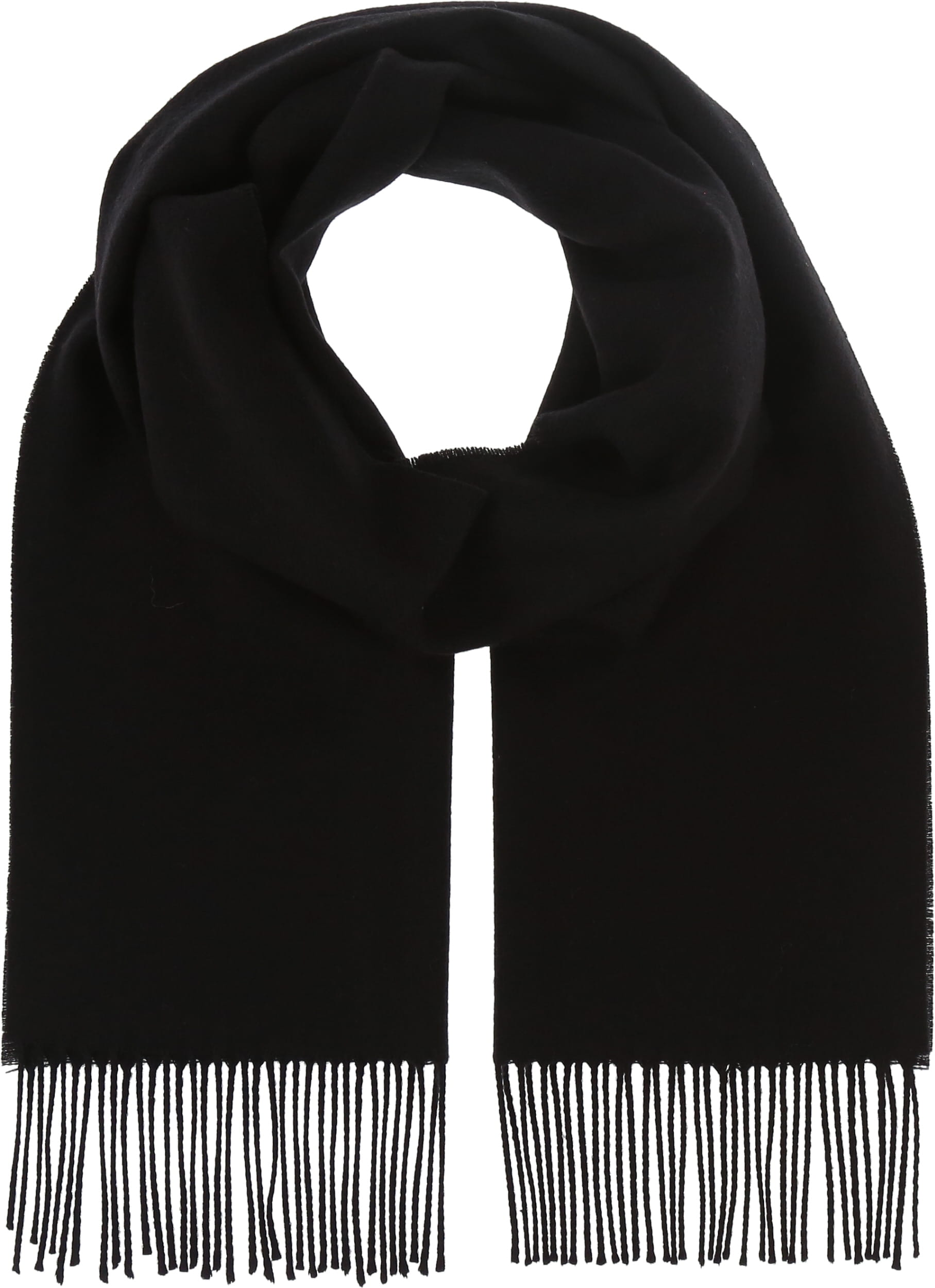 NERO★RRL / WOOL MUFFLER Dark Grey Striped Wool scarf - Oliver Wicks