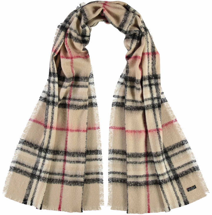 FRAAS Plaid Boucle Woven Scarf