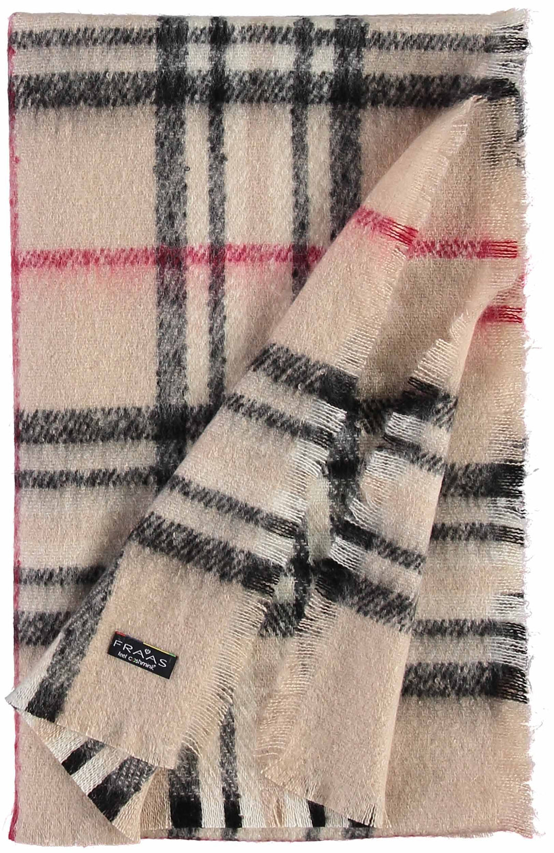 FRAAS Plaid Boucle Woven Scarf