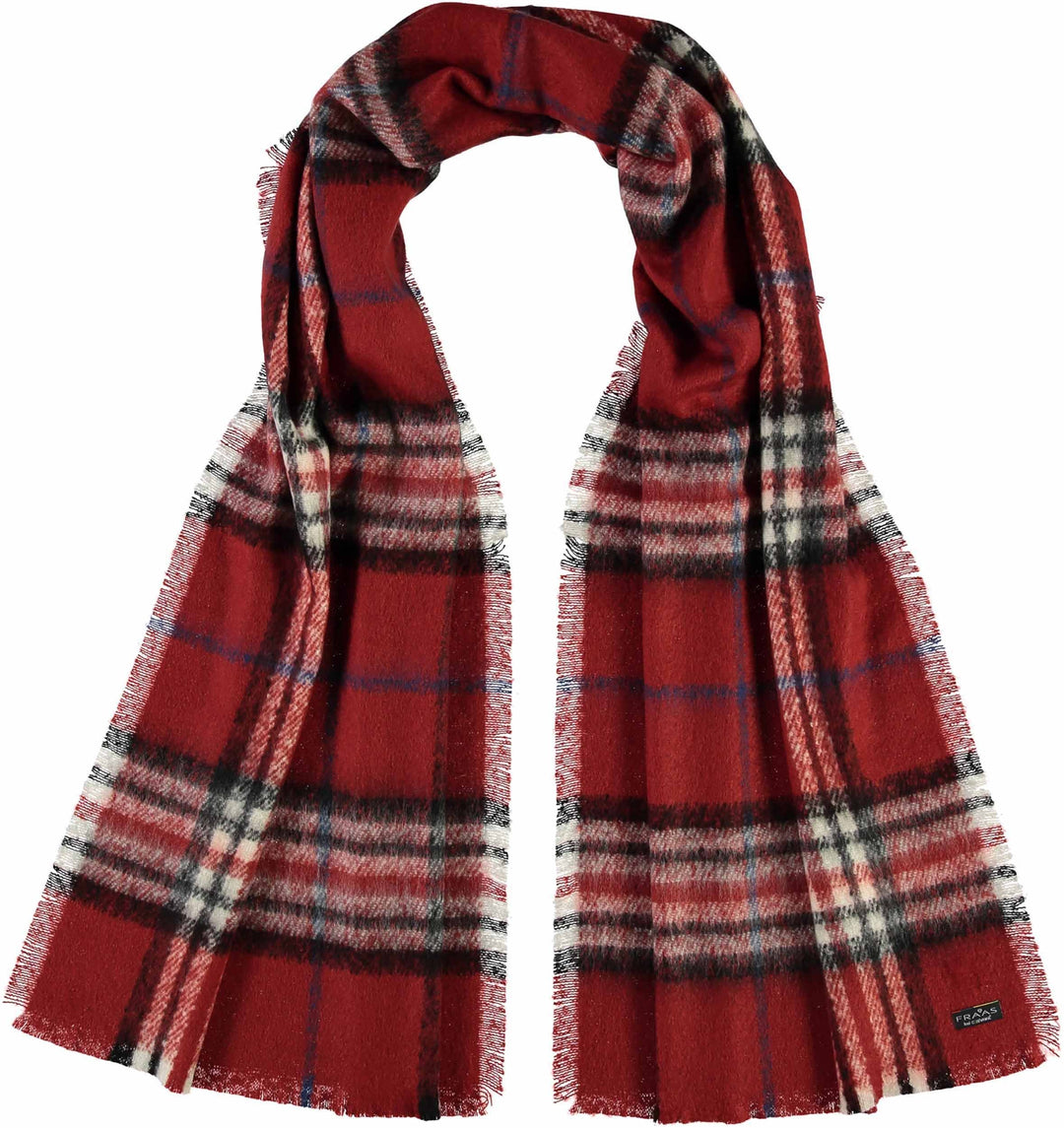 FRAAS Plaid Boucle Woven Scarf