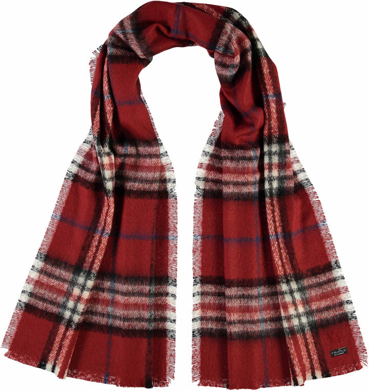 FRAAS Plaid Boucle Woven Scarf