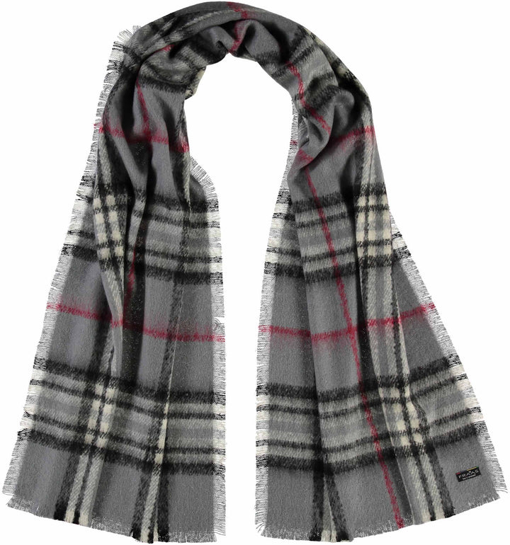 FRAAS Plaid Boucle Woven Scarf