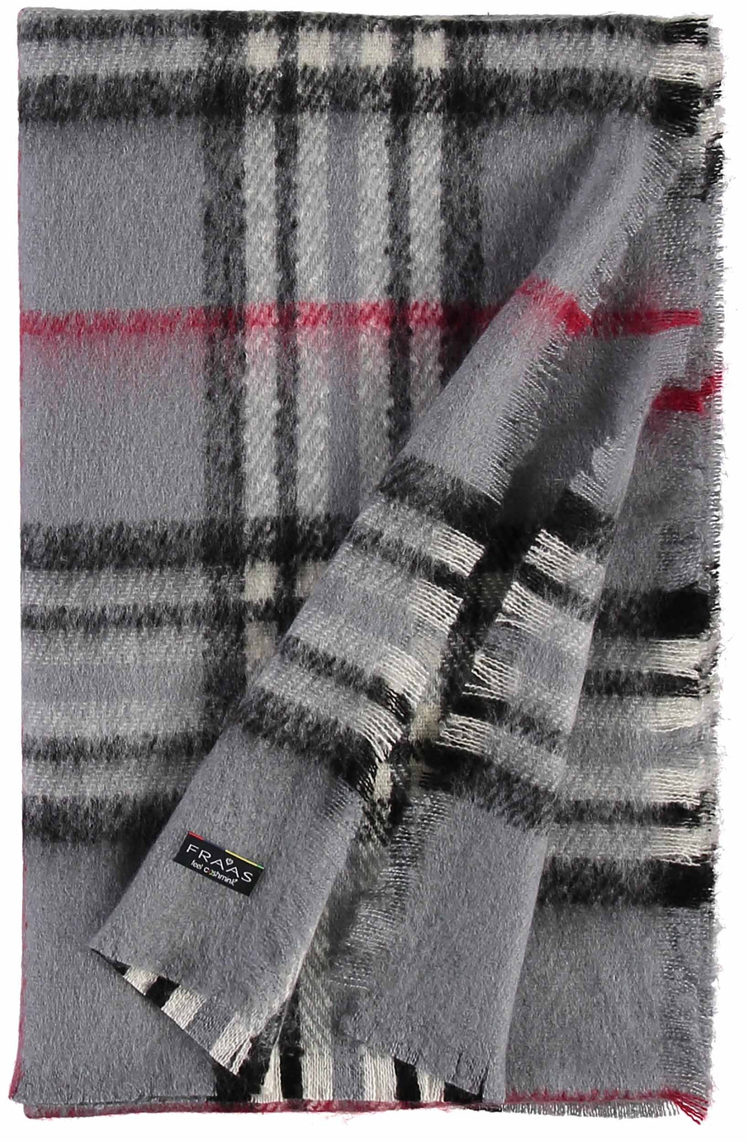 FRAAS Plaid Boucle Woven Scarf