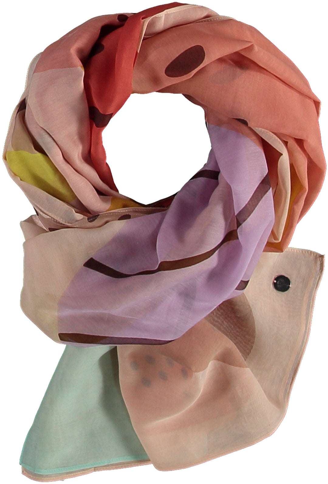Fruity Cotton Silk Print Scarf
