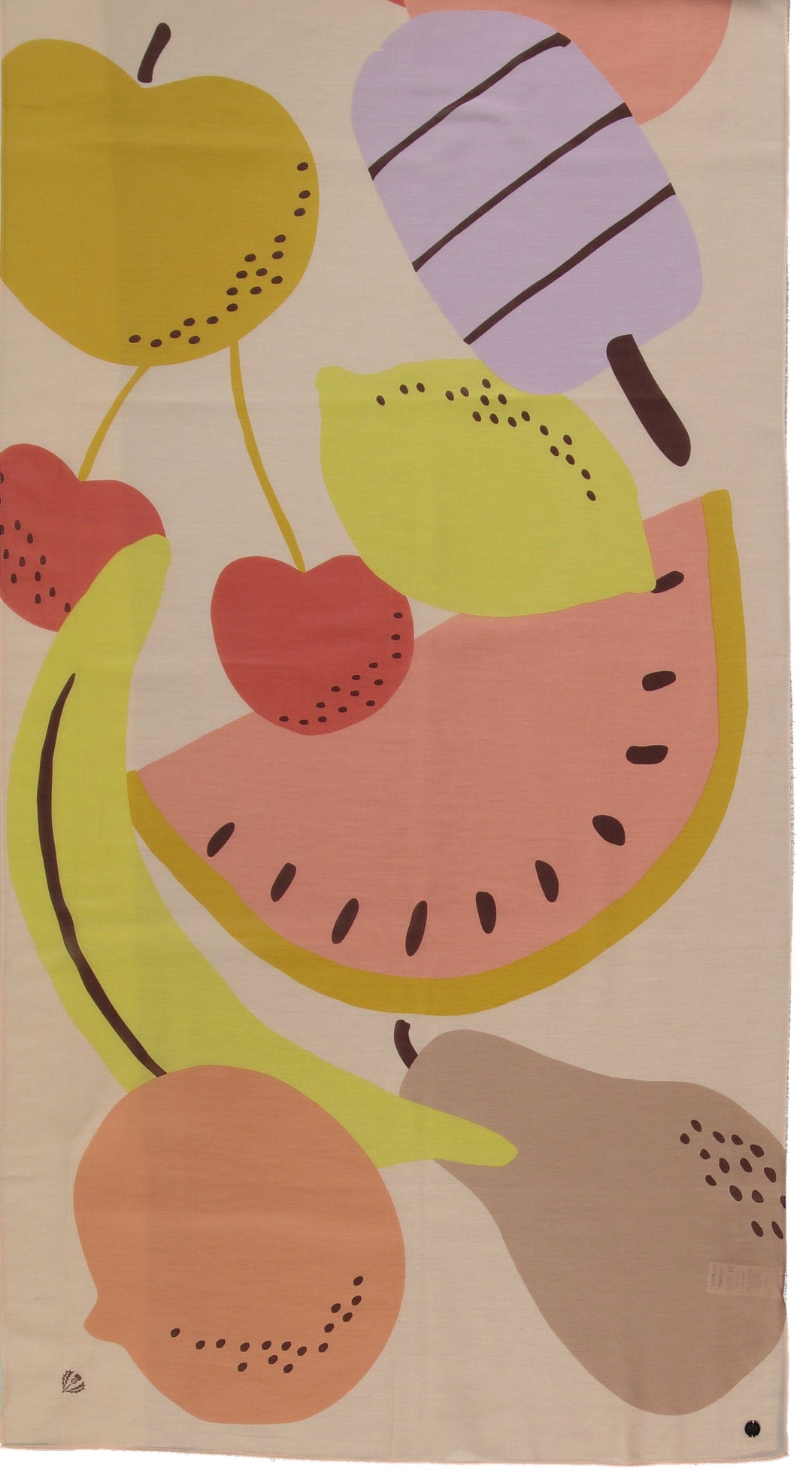 Fruity Cotton Silk Print Scarf