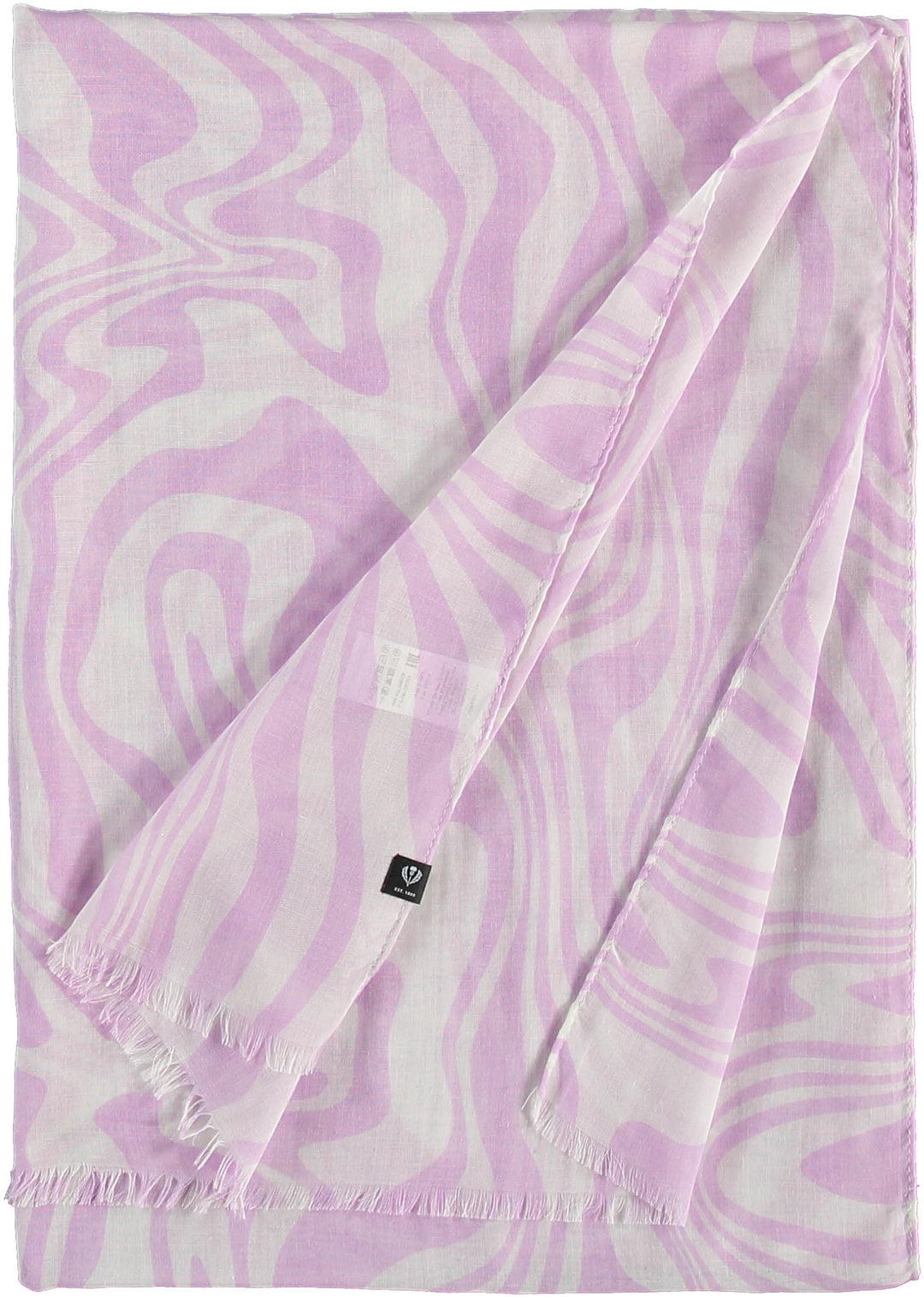 Graphic Wave Recycled Polyester Scarf