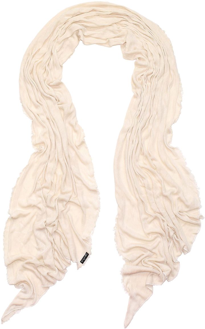 Distressed Solid Essential Bias Jersey Knit Scarf