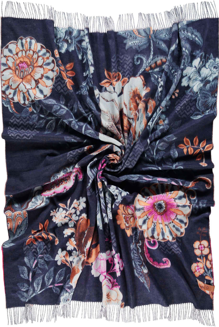 Ornamental Floral Recycled Polyester Throw