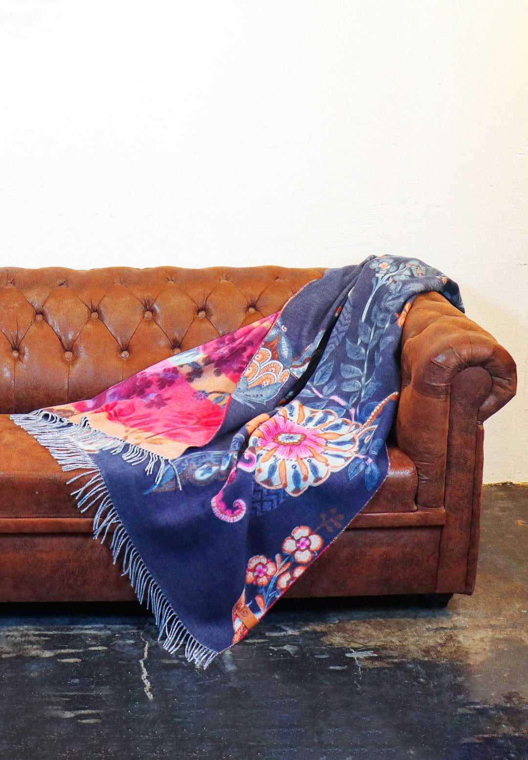 Ornamental Floral Recycled Polyester Throw
