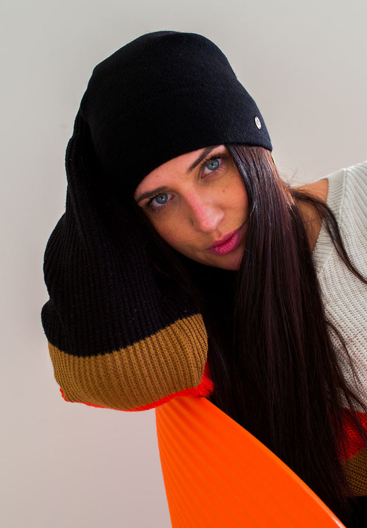 Signature Jersey Knit Cashmere Slouch Hat