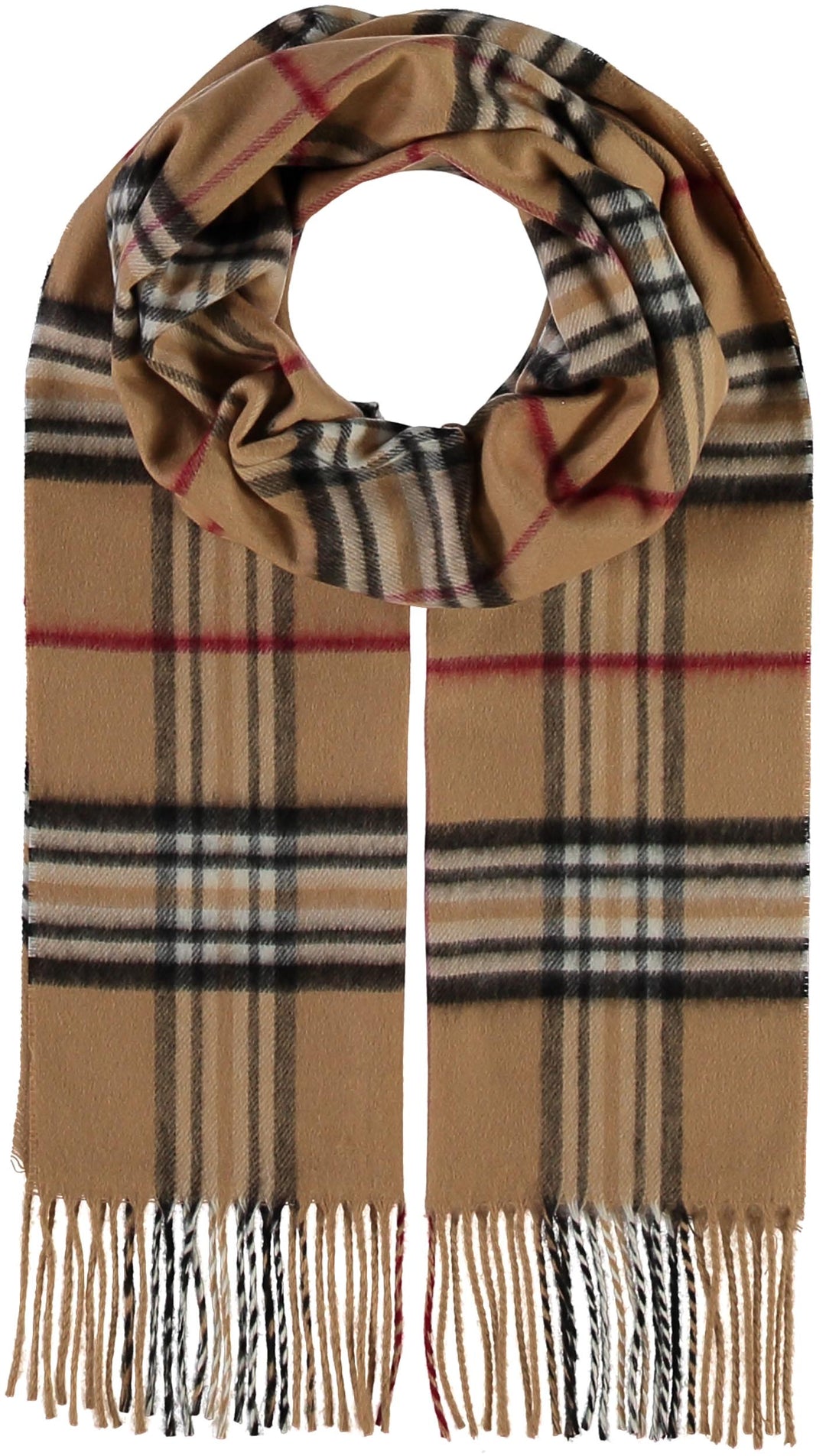 Fraas Plaid Cashmink Scarf