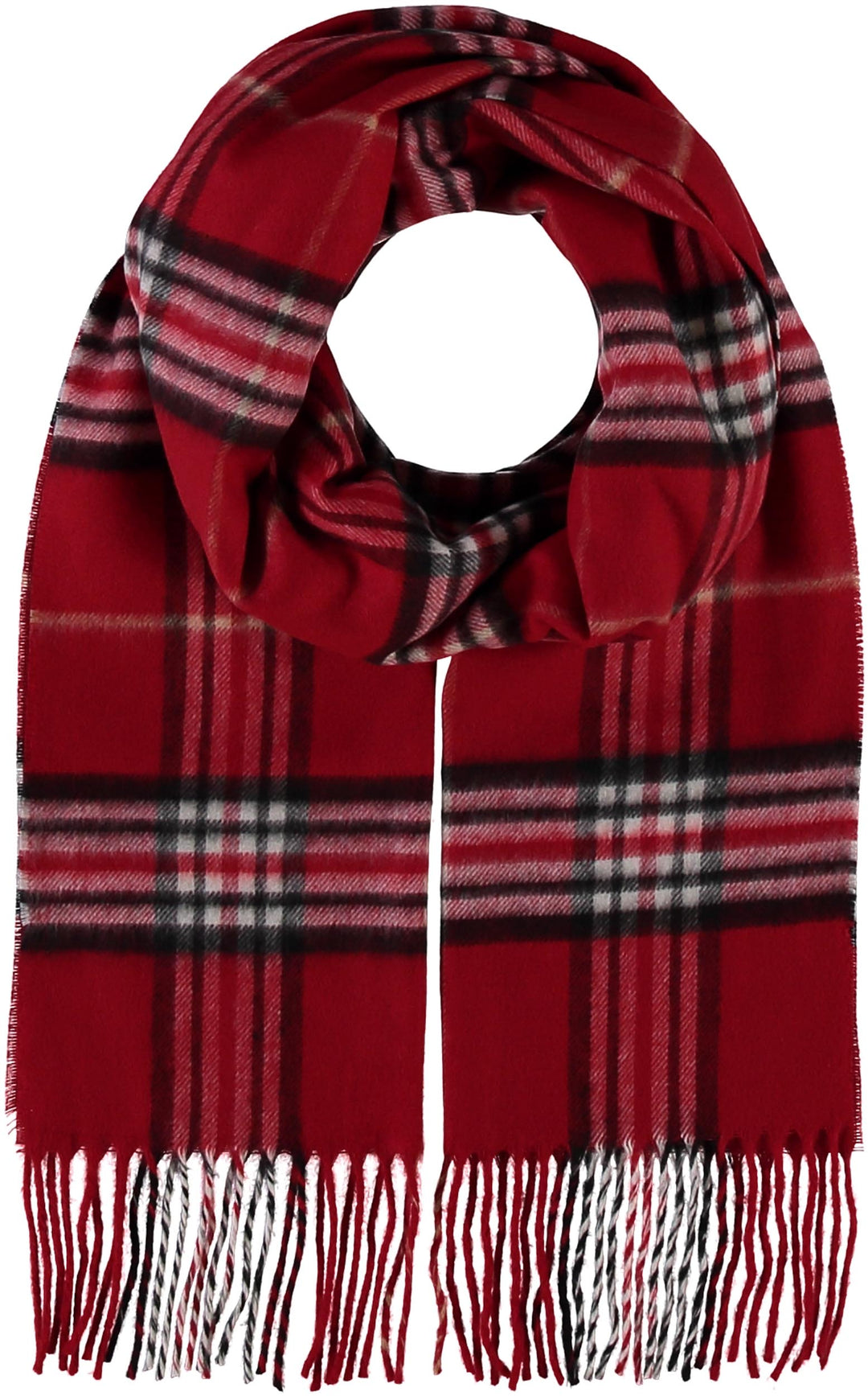 Fraas Plaid Cashmink Scarf