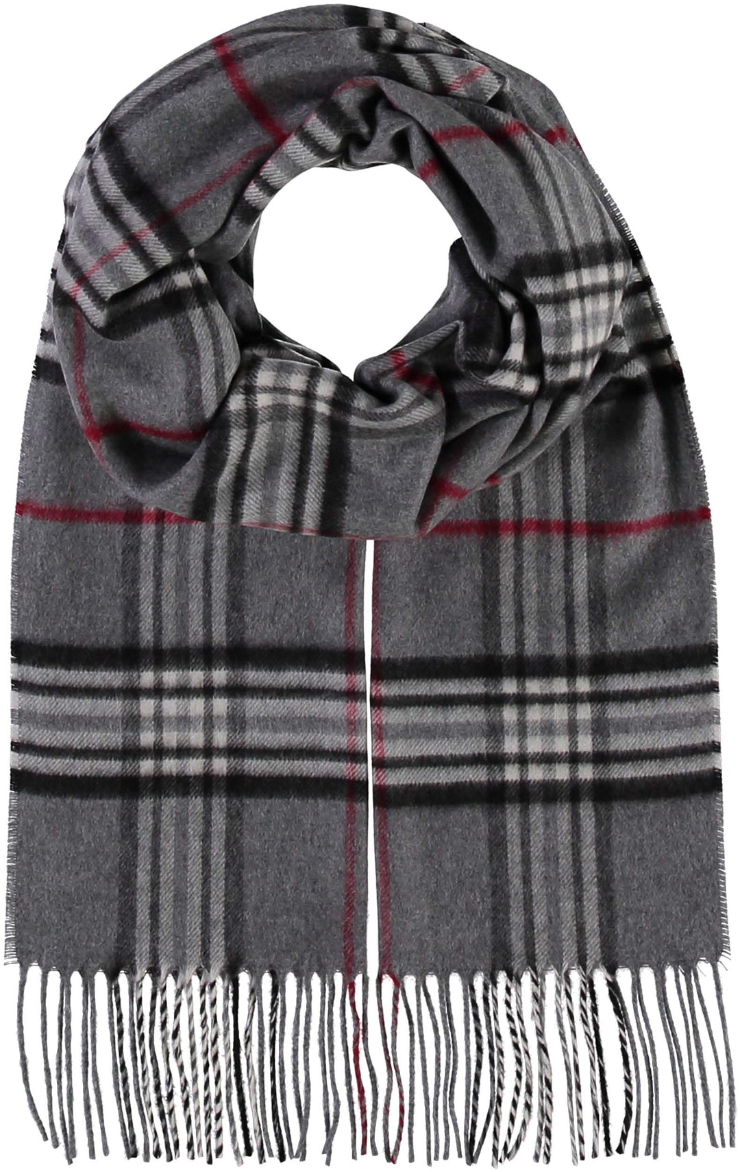 Fraas Plaid Cashmink Scarf