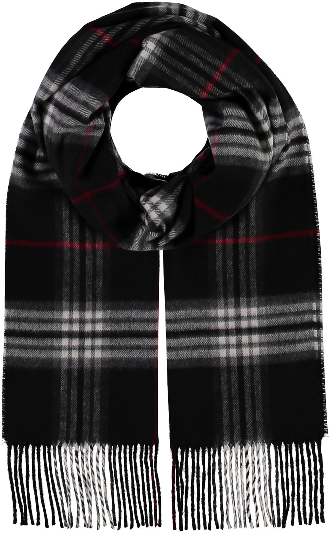 Fraas Plaid Cashmink Scarf