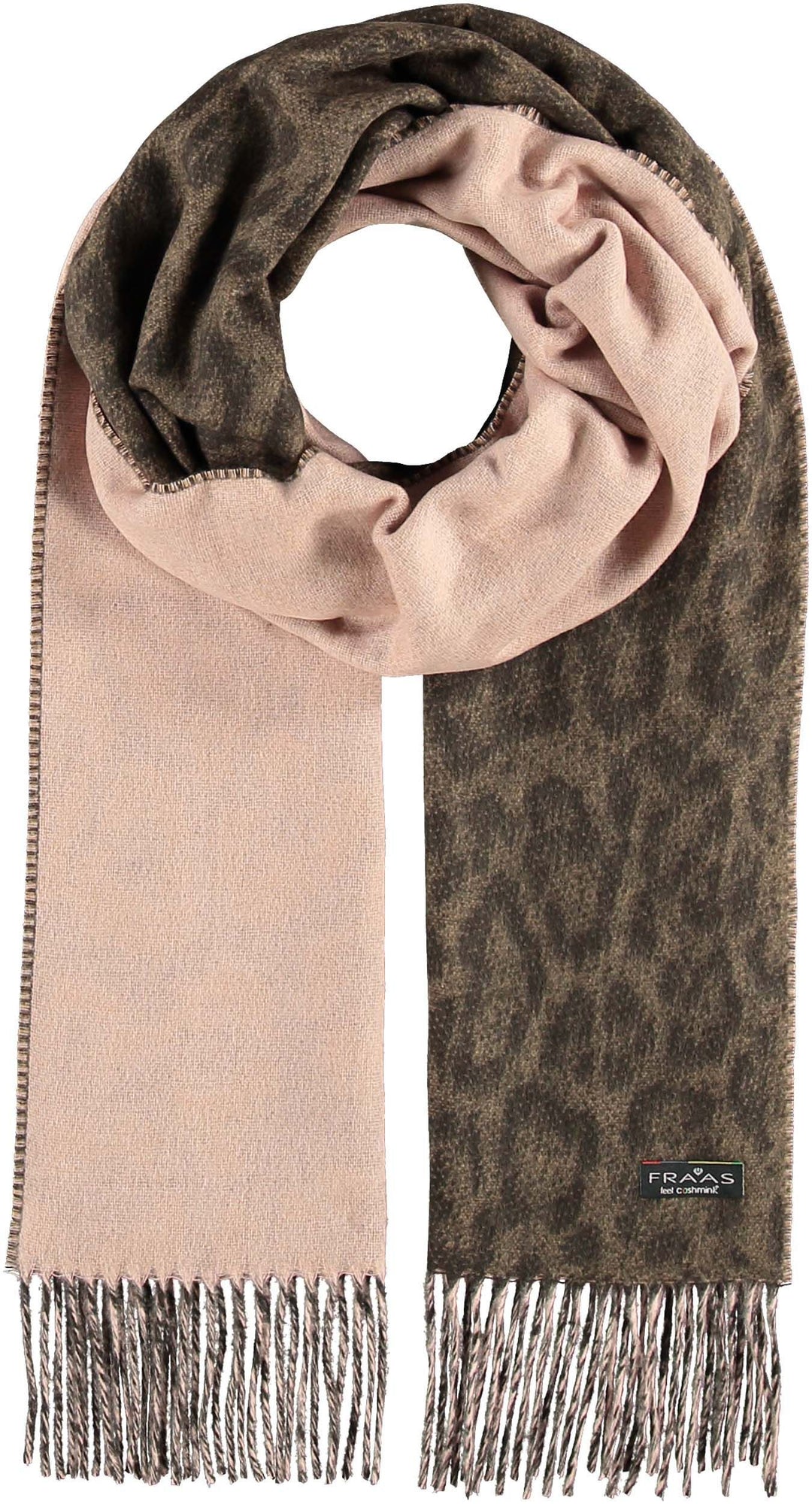 Two Tone Leo Woven Cashmink Scarf