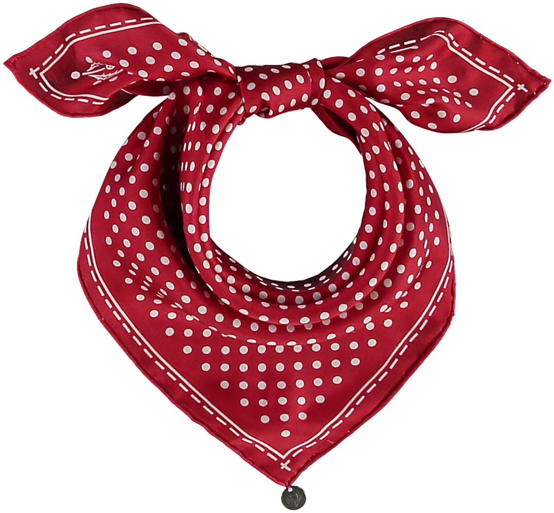 Classic Dot Silk Square Printed Neckie
